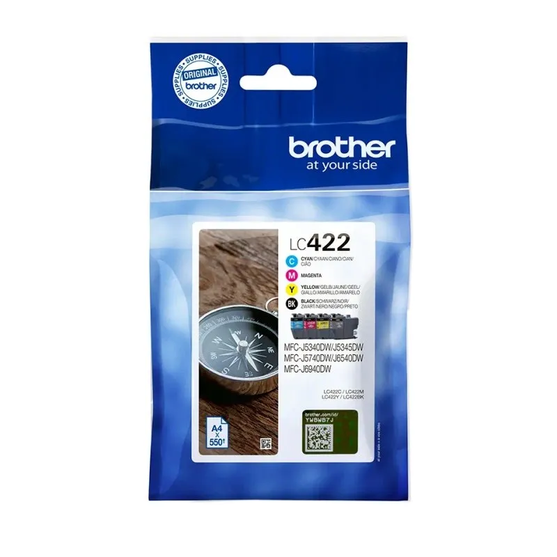 Brother Tinta Pack 4 Colores BK/C/M/Y para MFC-J5340DW/J6540DW/J5740DW/J6940DW
