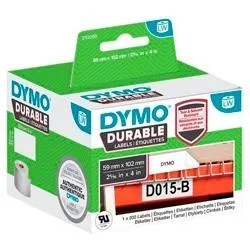 Dymo Etiqueta Adhesiva Durable Blanca 59mm x 102mm para Rotuladora Label Writer (Rollo 300ud)