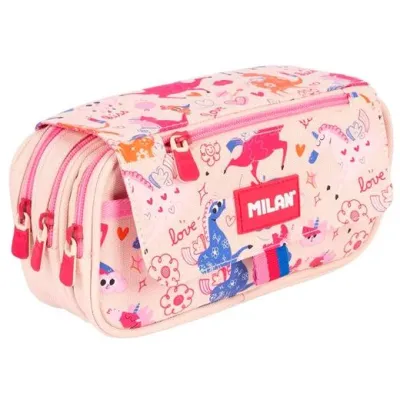 Milan Portatodo 4 Cremalleras Con Solapa Serie Especial Flowicorn