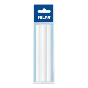 Milan Pack de 5 Gomas de Recambio para Portagomas Tri Jet Color Blanco