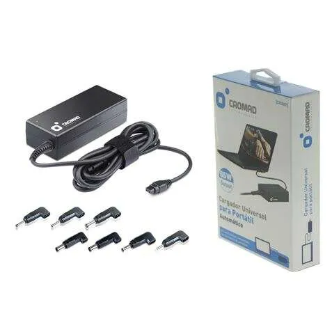 Cromad Cargador Universal Automatico Para Portatil 65W - 8 Conectores Diferentes