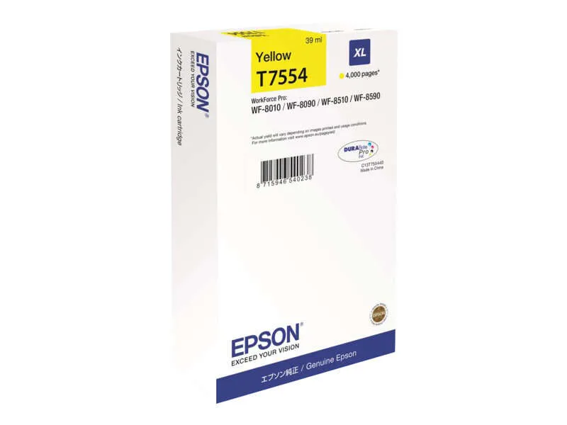 Epson T7554 Cartucho de Tinta Amarillo Original C13T755440/C13T75544N