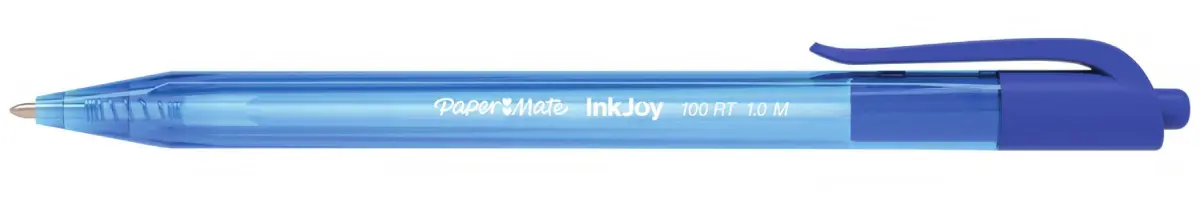 Paper Mate InkJoy 100 Bolígrafo Retráctil Triangular Azul - 20 Unidades