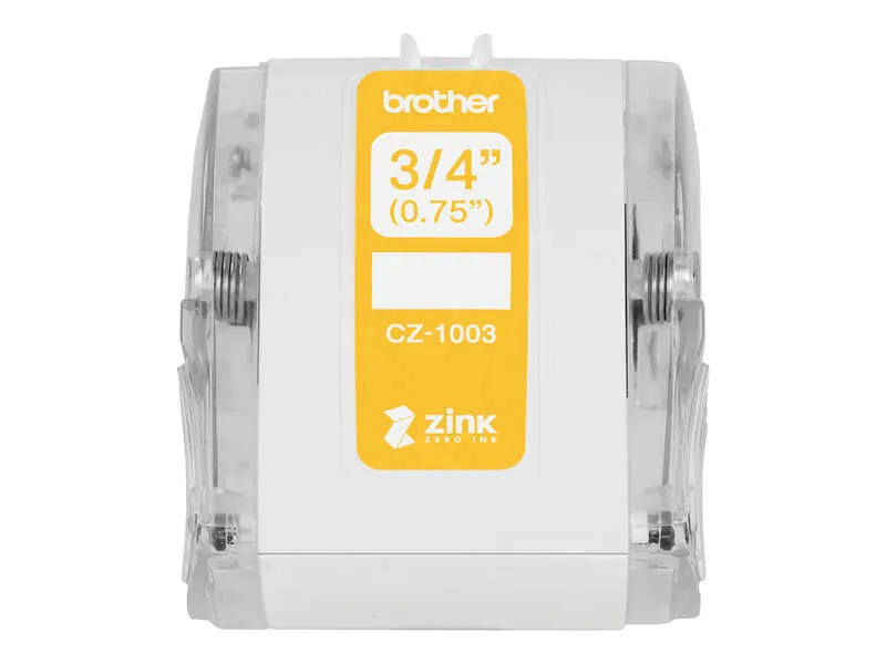 Brother Cz1003 Rollo De Etiquetas Originales De Tamaño Personalizado - Ancho 19Mm X 5 Metros - Zero Ink