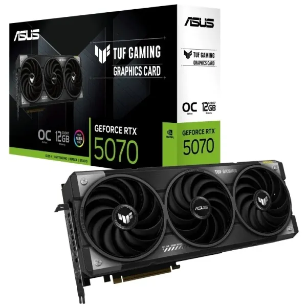 ASUS TUF Gaming NVIDIA RTX 5070 O12G 12GB GDDR7 Graphics Card