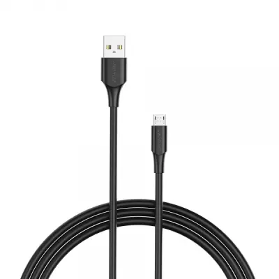 Vention Cable USB 2.0 Macho a MicroUSB Macho 0.25m 3A 60W 480Mbps Negro