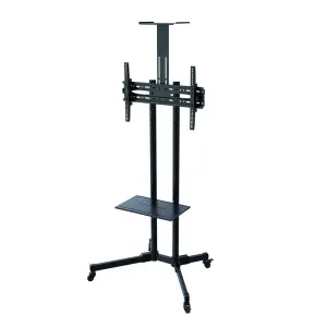 TOOQ Soporte De Suelo Con Ruedas FS1470M-B Para Pantallas 37"-70" Max. 50Kg VESA 600X400 Negro