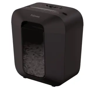 Fellowes LX25 Destructora de Papel Manual P-4 - Destruye Hasta 6 Hojas - 11.5L - Negro