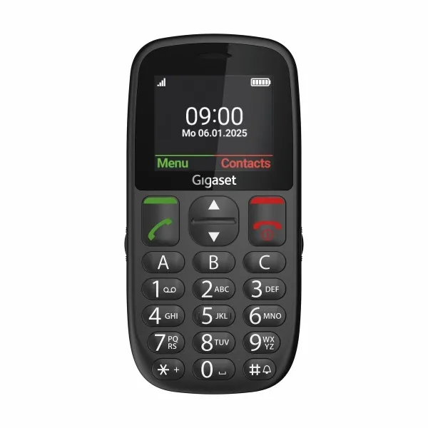 Gigaset Gl395 Telefono Movil Para Mayores Pantalla 2.2" - Ip44 - Base De Carga - Color Negro