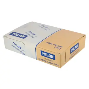 MILAN GOMA 1012 OVAL MIGA DE PAN 6,2X2,8X1,2 CM BLANCO -CAJA 12U-