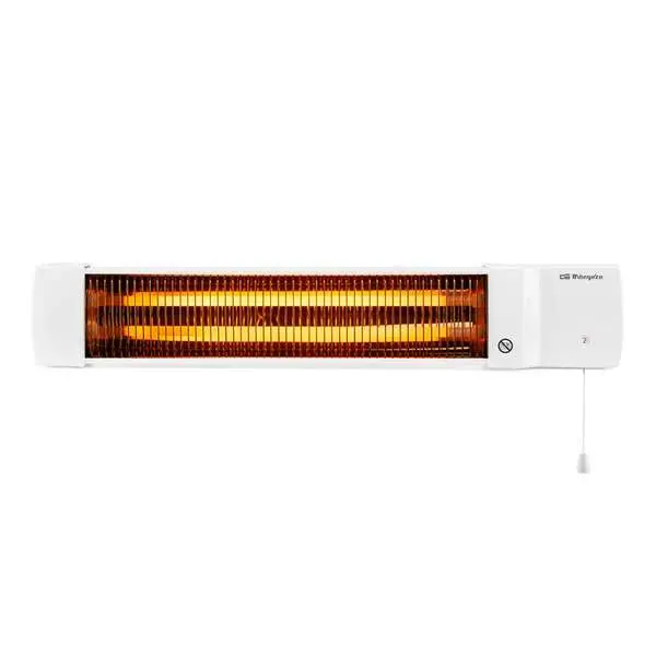 Orbegozo BB 5002 Estufa de Cuarzo para Baño - Calor Instantáneo y Potencia Ajustable