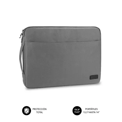 Subblim Funda Urban Para Portátil 13.3" a 14" - Protección Acolchada Gris