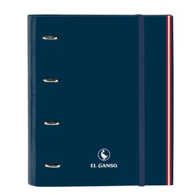 Safta Carpeta De Anillas A4 100H 5X5MM Con Separadores Duras El Ganso Classic Azul
