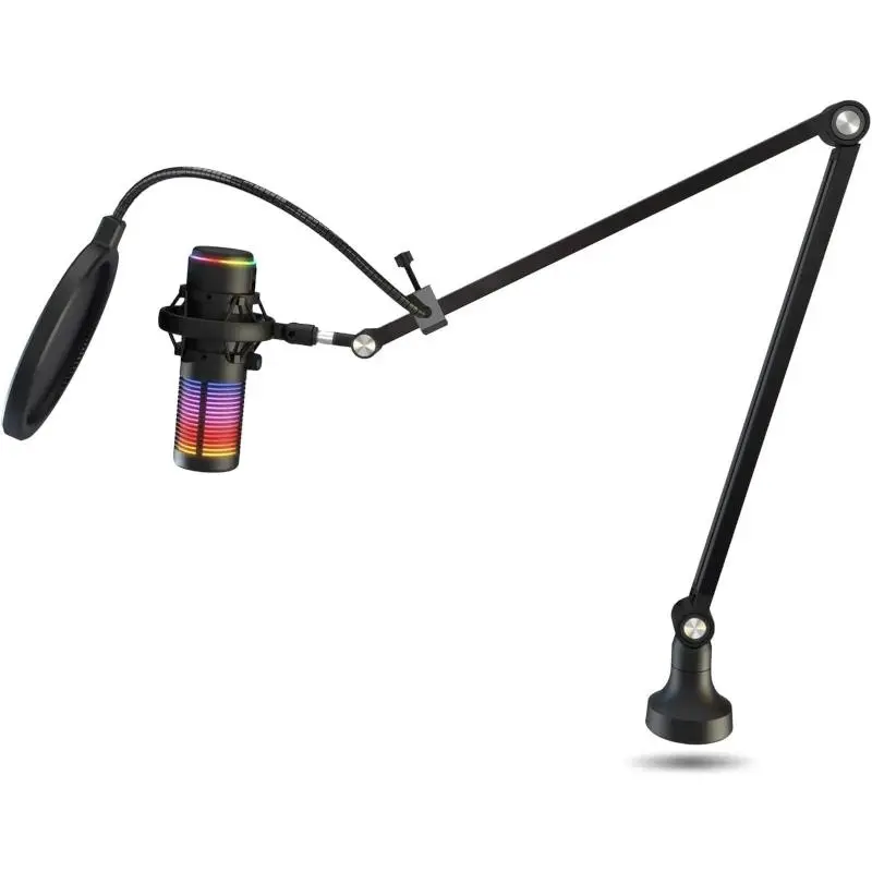 KROM KAZE PRO Kit Micrófono Streaming RGB para Gaming y Creación de Contenido