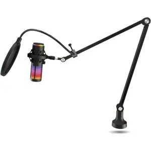 KROM KAZE PRO Kit Micrófono Streaming RGB para Gaming y Creación de Contenido