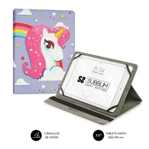Subblim Funda Universal para Tablet de 9.6" a 11" con Soporte Antideslizante y Posición de Visión Ajustable
