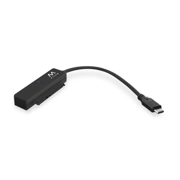 Ewent Adaptador SATA a USB-C 3.2 Gen1 para SSD/HDD de 2.5" - Negro con LED