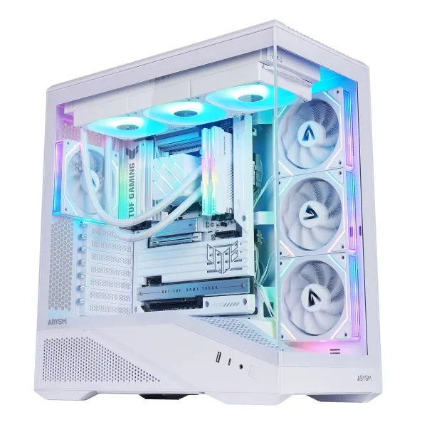 Abysm Arian Frame A400 White ATX Caja con USB-C para GPU hasta 420mm
