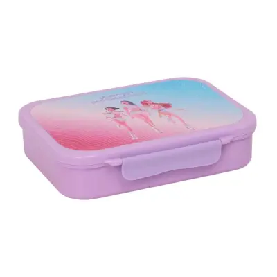 Safta Fiambrera K-Pop Demon Hunters 1410ml, 3 Compartimentos, Apertura Frontal, Rosa