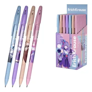 ErichKrause R-301 Bolígrafo con Capuchón, Trazo 0.35mm, Tinta de Secado Rápido, Color Azul