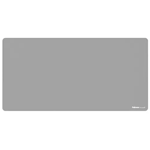 Fellowes Breyta Alfombrilla De Escritorio - Antideslizante - Proteccion Antimicrobiana - Antirreflectante - Fabricado Con Material Reciclado - 40X80X0.25Cm - Color Gris