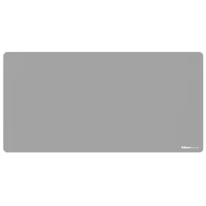 Fellowes Breyta Alfombrilla de Escritorio - Antideslizante - Proteccion Antimicrobiana - Antirreflectante - Fabricado con Material Reciclado - 40x80x0.25cm - Color Gris