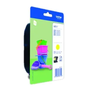 Brother LC221 Cartucho de Tinta Amarillo Original
