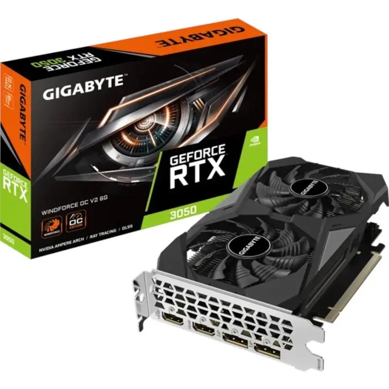 Gigabyte NVIDIA RTX 3050 8GB WF2OC V2 Tarjeta Gráfica