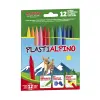 Alpino Ceras Plásticas Plastialpino 115mm Estuche de 12 Surtidos No Manchan
