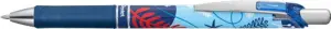 Pentel Energel Bolígrafo Retráctil 0.7mm Tinta Gel Azul con Diseño Floral Japonés