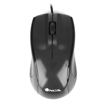 Mouse Ngs Black Mist Óptico Con Cable - Precisión Y Estilo