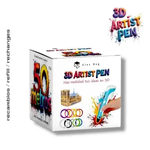 Roymart Recambios Boli 3D 50 Mts, 10 Colores