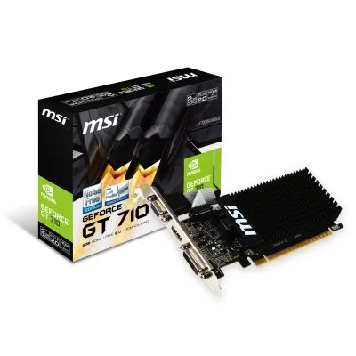 MSI NVIDIA GT 710 2GB DDR3 Tarjeta Gráfica Low Profile