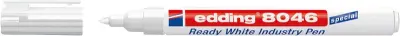 Edding 8046 Rotulador Permanente Industrial Punta Redonda 1-3mm Color Blanco