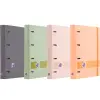 OXFORD EUROPEANBINDER BOREAL CARPETA 4 ANILLAS 4X35 A4+ C/RECAMBIO 5X5 T/PLÁSTICO ATERCIOPELADO C/SURTIDOS