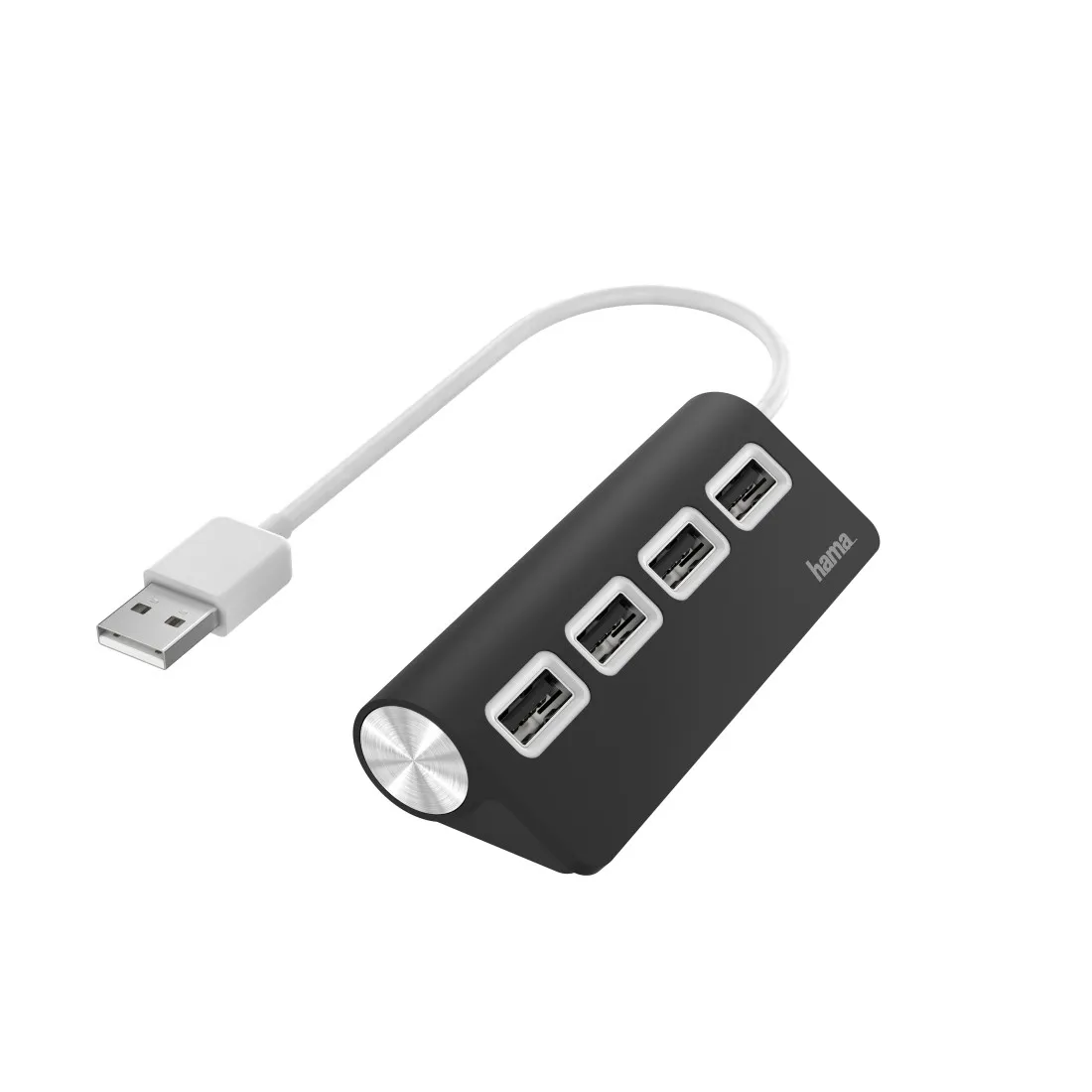 Hub Usb 2.0 Hama Con 4 Puertos Usb 2.0 480Mbits - Negro