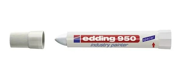 EDDING MARCADOR INDUSTRIAL 950 PUNTA REDONDA BLANCO