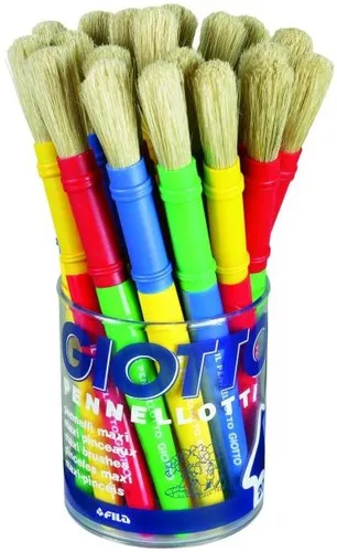 Giotto Pincel Maxi Colores Surtidos Bote 20 Ud