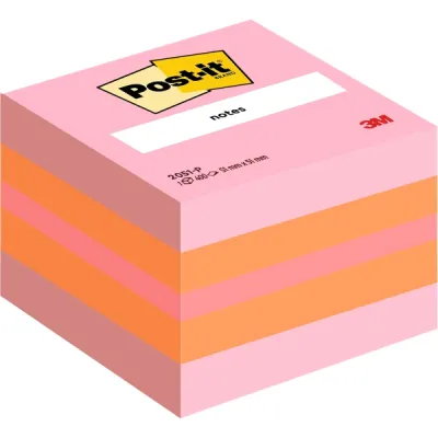 Post-it Cubo 400 Notas Adhesivas Reposicionables 51x51mm Colores Surtidos