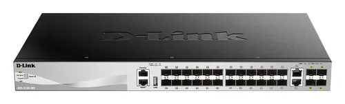 D-Link DGS-3130-30S/E Switch Gestionable L3 Stackable 24P SFP + 2P 10G + 4P 10G SFP+