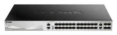 D-Link DGS-3130-30S/E Switch Gestionable L3 Stackable 24P SFP + 2P 10G + 4P 10G SFP+