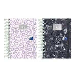 Oxford Agenda Escolar Espiral Tapa Dura Formato Octavo Día Página Colores Surtidos