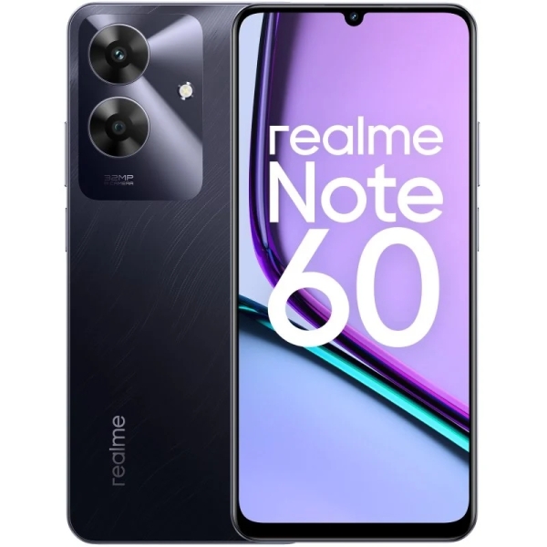 Realme Note 60 Smartphone Pantalla 6.75" - 3Gb - 64Gb - Camara 32Mp - Bateria 5000Mah - Color Negro