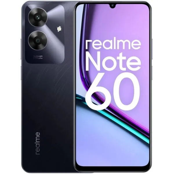 Realme Note 60 Smartphone Pantalla 6.75" - 3Gb - 64Gb - Camara 32Mp - Bateria 5000Mah - Color Negro