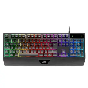 Mars Gaming Teclado MK124ES H-Mech RGB Rainbow Color Negro