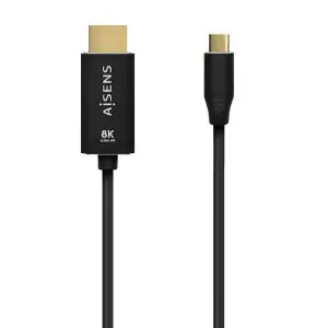 AISENS Cable Conversor Aluminio USB-C A HDMI 2.1 8K@60Hz 2.0m Negro