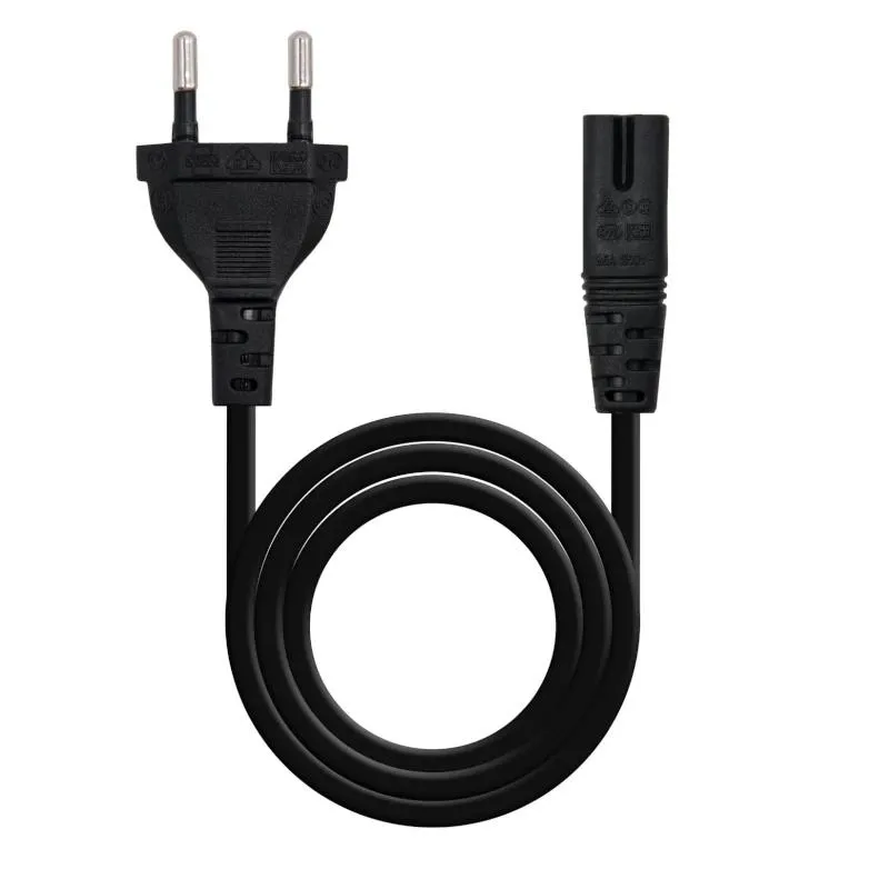 Nanocable Cable de Alimentación CEE7/16 Macho a C7 Hembra 3m Negro