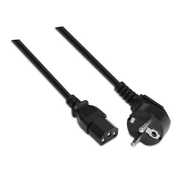 Aisens Cable Alimentacion Cpu - Cee7/M-C13/H - 3.0M - 100% Cobre Puro Awg18 - Color Negro