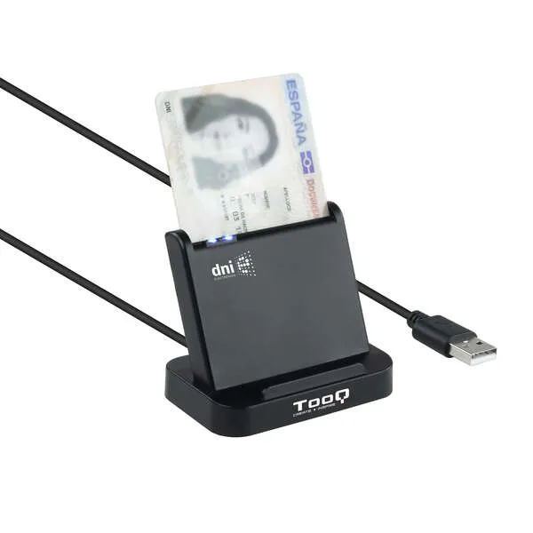 Tooq Lector De Tarjetas Inteligentes Dnie Vision Usb 2.0 - Color Negro