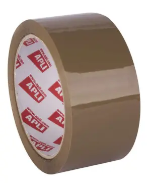 Apli Precinto Basic PP Adhesivo Acrílico 28 Micras Sin Ruido 48mm x 66m Marrón Brillante